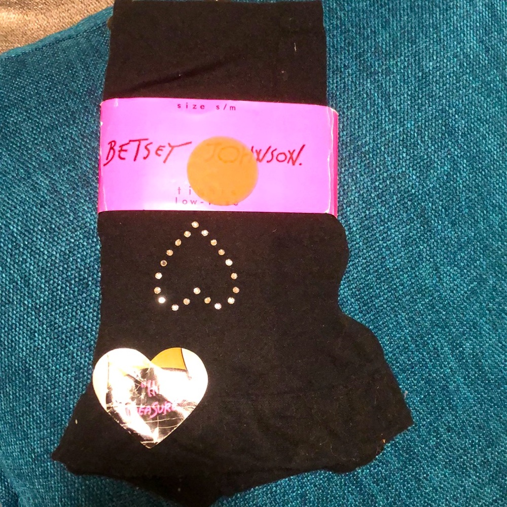 Betsy Johnson Black Tights - Never Worn